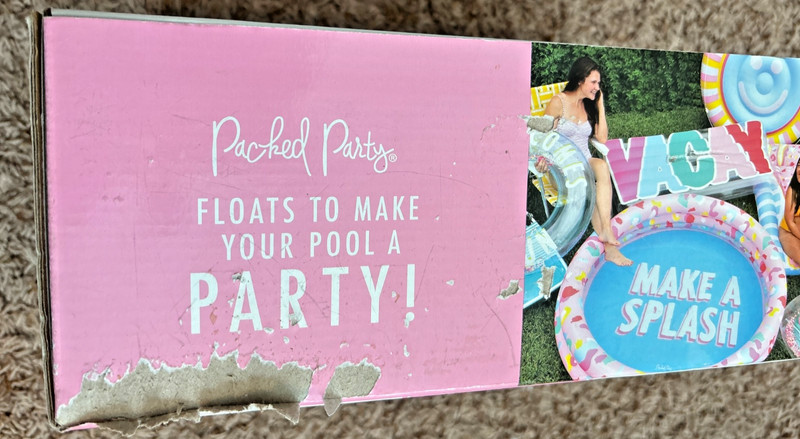 Packed Party Make A Splash, Inflatable Round Swimming Pool, 62.2x15.7 IN. gallery