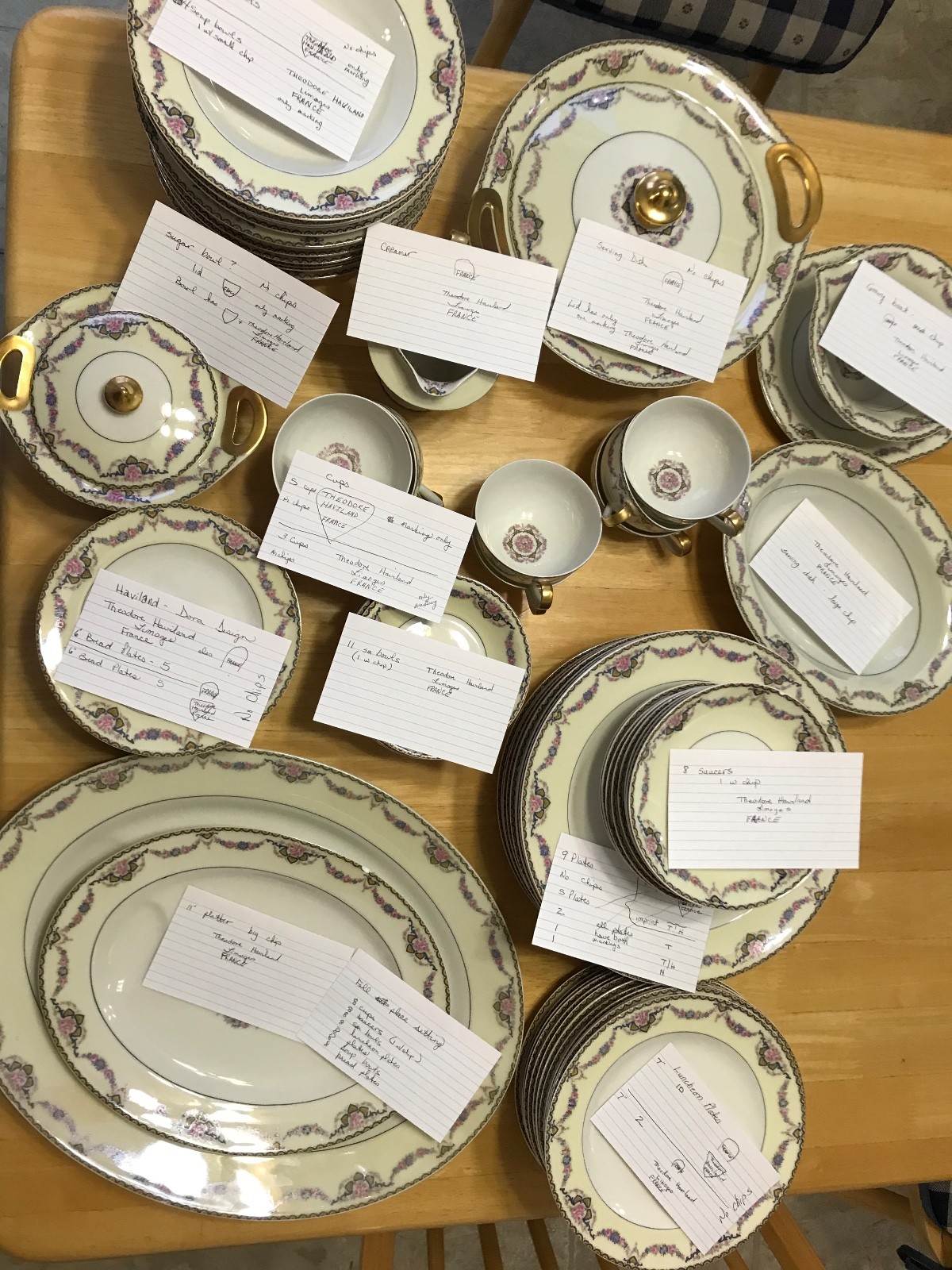 Porcelain Dinnerware, Theodore Haviland, Limoges, France gallery