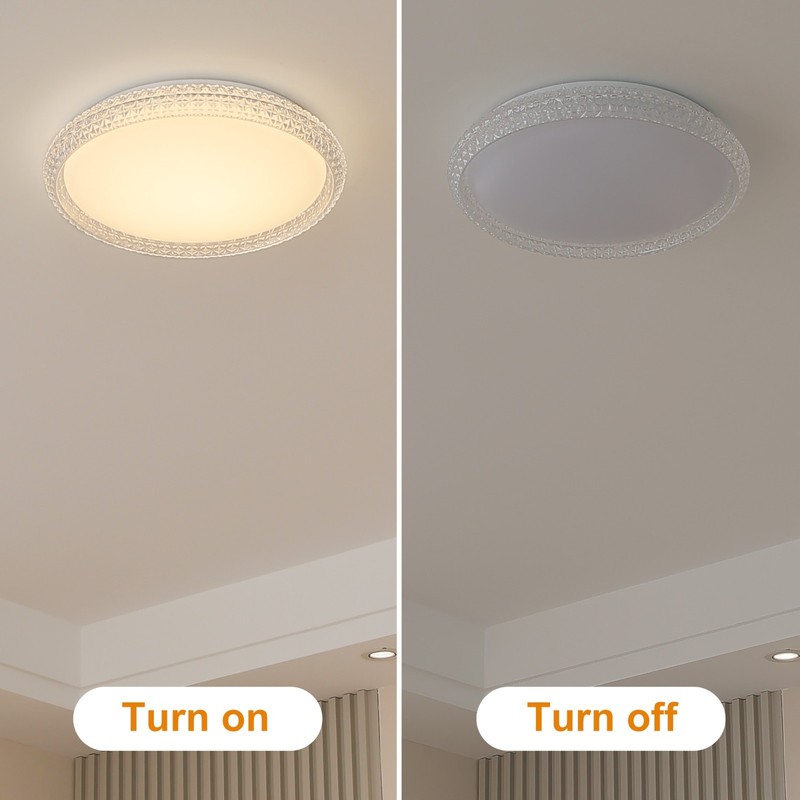 16 Inch Flush Mount LED Ceiling Light, 3 Color Temperatures, For Living Room gallery