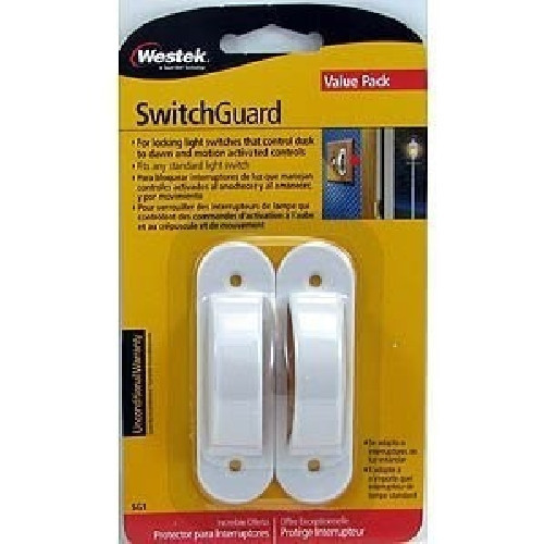 LIGHT SWITCH GUARD - UNIVERSAL FIT (2 PACK) WHITE CHILD SAFETY GUARD gallery