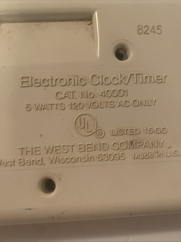 West Bend Model 40001 Triple Timer Plus (Clock/Timer) TESTED Vintage Retro gallery