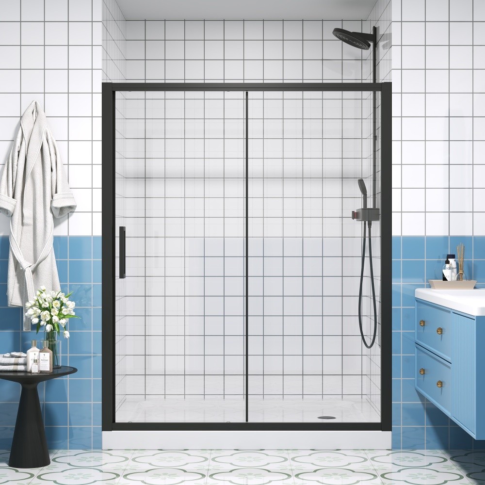 Semi Frameless Shower Glass Panel W 6mm Tempered Glass gallery