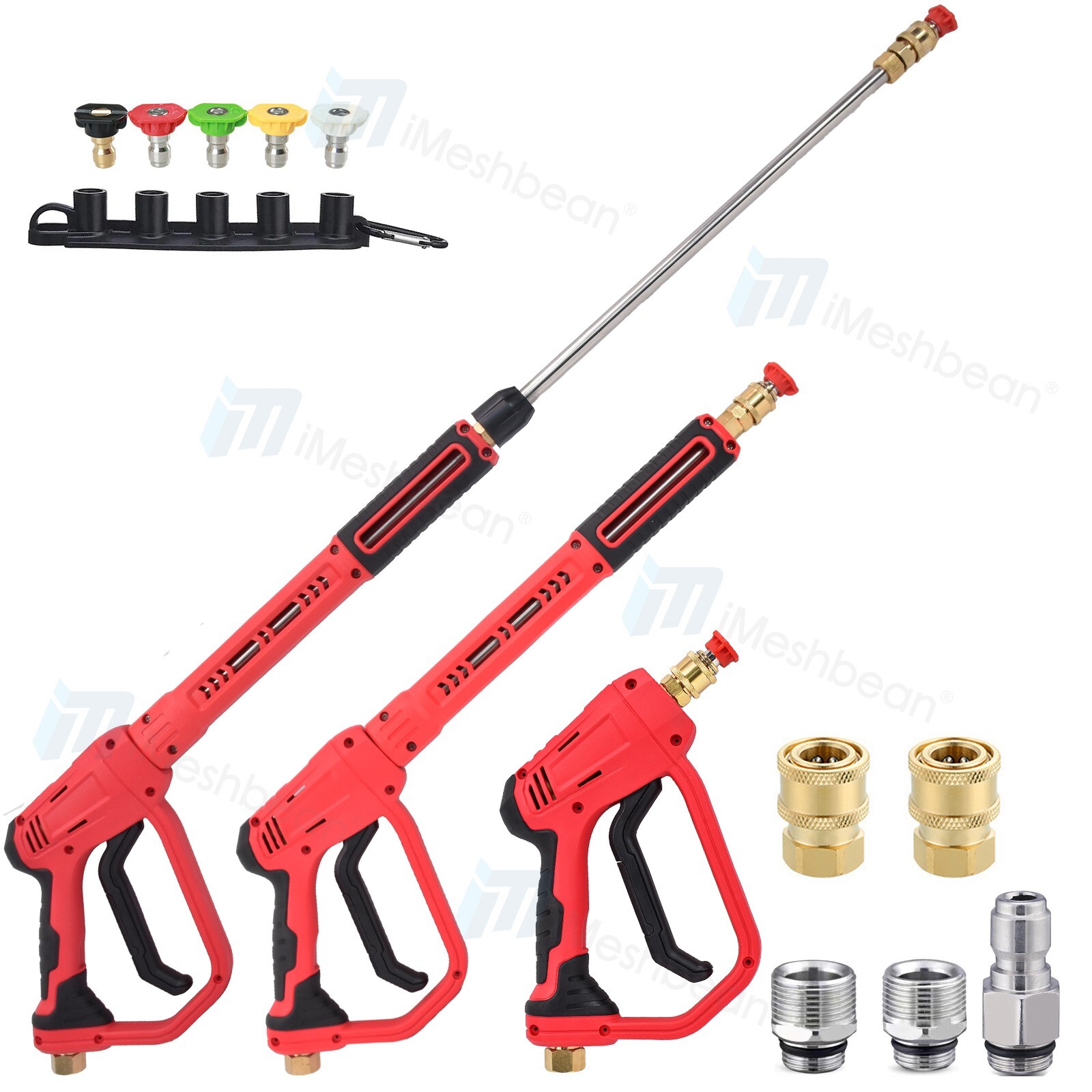 High Pressure 4350PSI Car Power Washer Gun Spray Wand Lance 5 Nozzles 3 Length gallery
