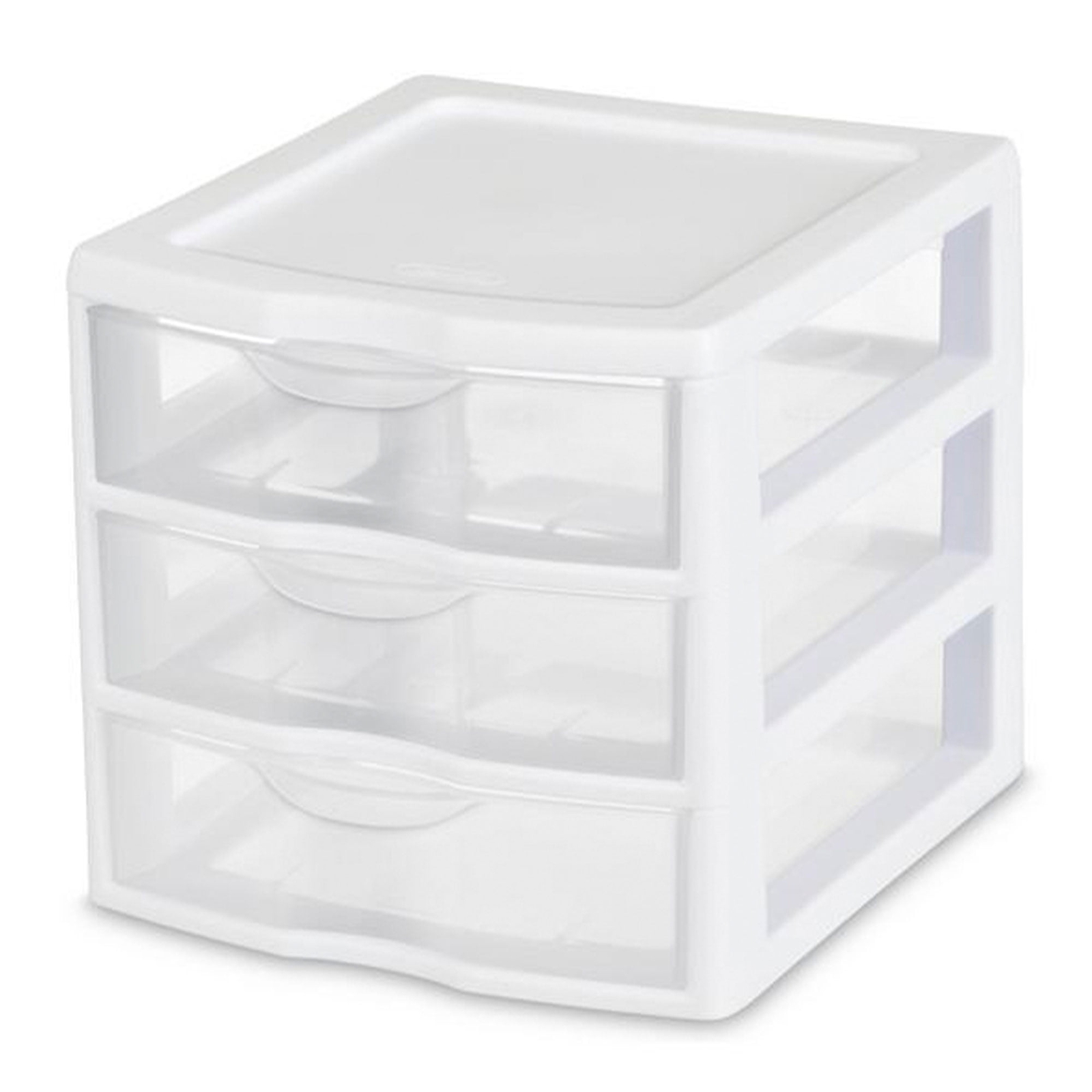 Sterilite Small 3 Drawer Desktop Unit, Plastic, White gallery