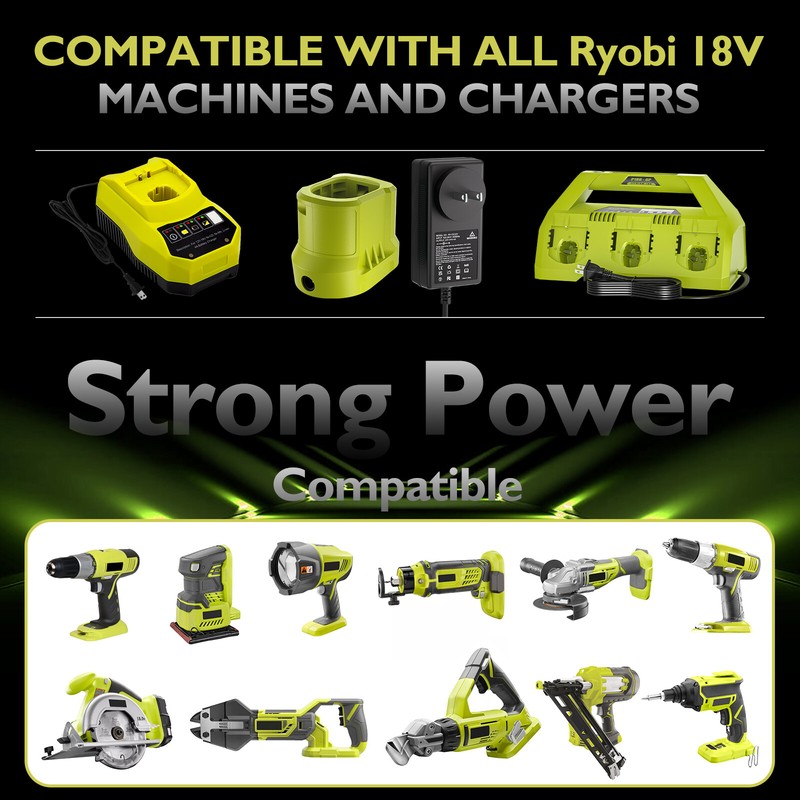 PBP003 P108 Replacement Battery For RYOBI 18V P189 Cordless Drill Power Tool gallery