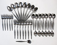 Riviera RIF6 Dinner Fork, Salad Fork, Soup Spoon, Teaspoon, Sugar Spoon, CHOICE