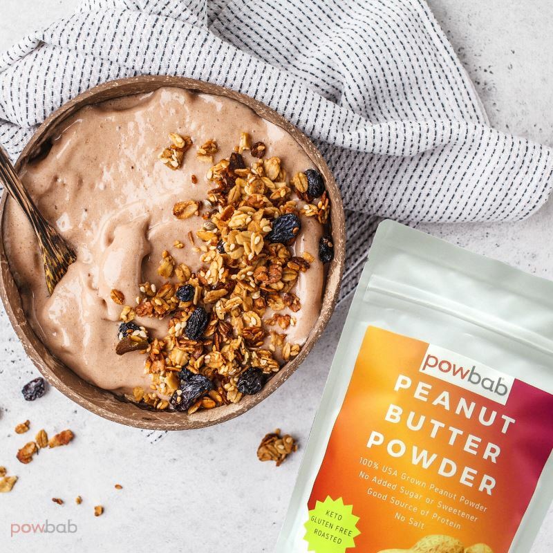 powbab Peanut Butter Powder Unsweetened, No Sugar-100% USA Organic Peanuts 5.5oz gallery