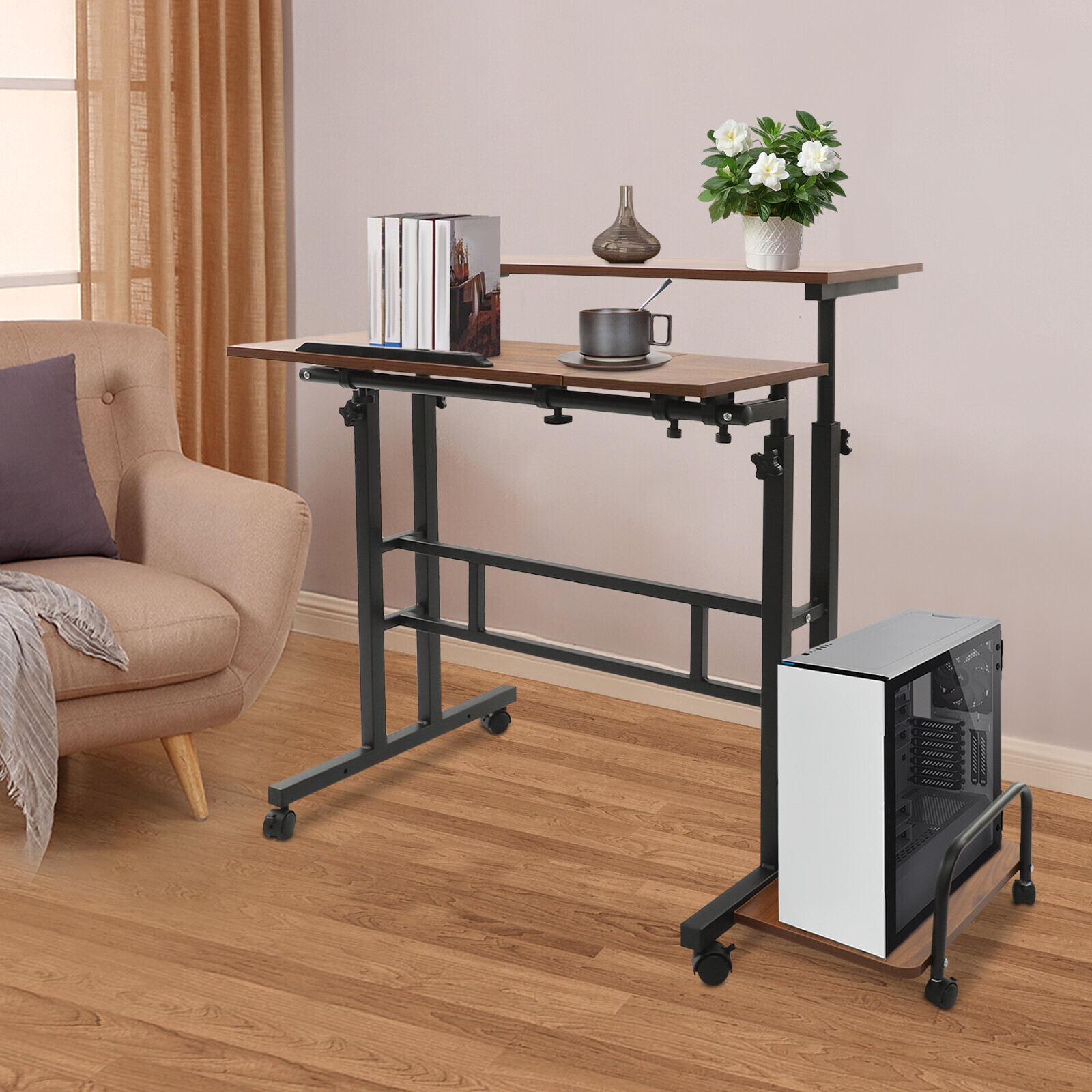 Multi Functional Foldable Desk, Modern Computer Desk, Adjustable Computer Table gallery