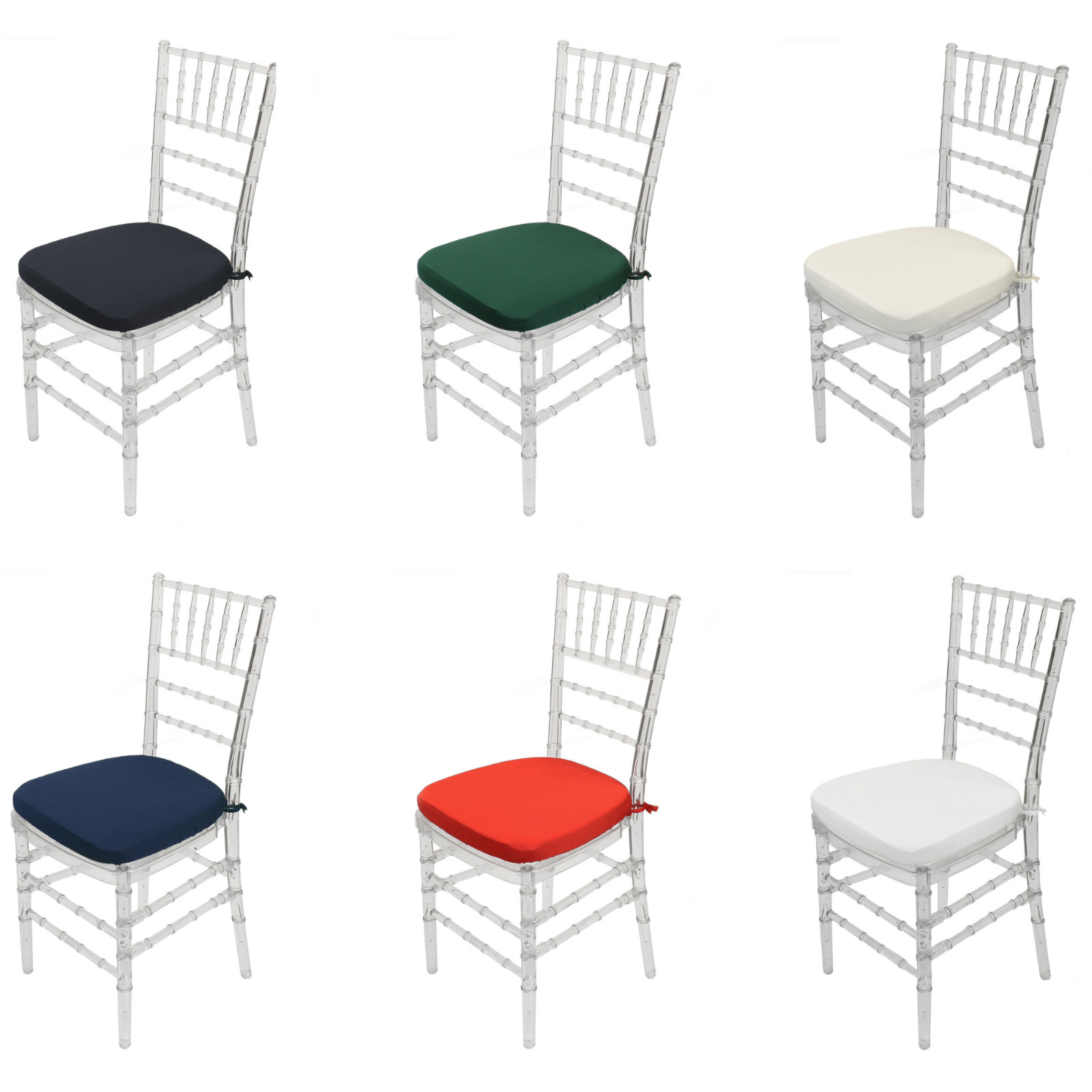 Spandex Chiavari Pad Covers - Stretch Fitted Chiavari Chair Seat Cushion Covers gallery