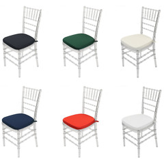 Spandex Chiavari Pad Covers – Stretch Fitted Chiavari Chair Seat Cushion Covers