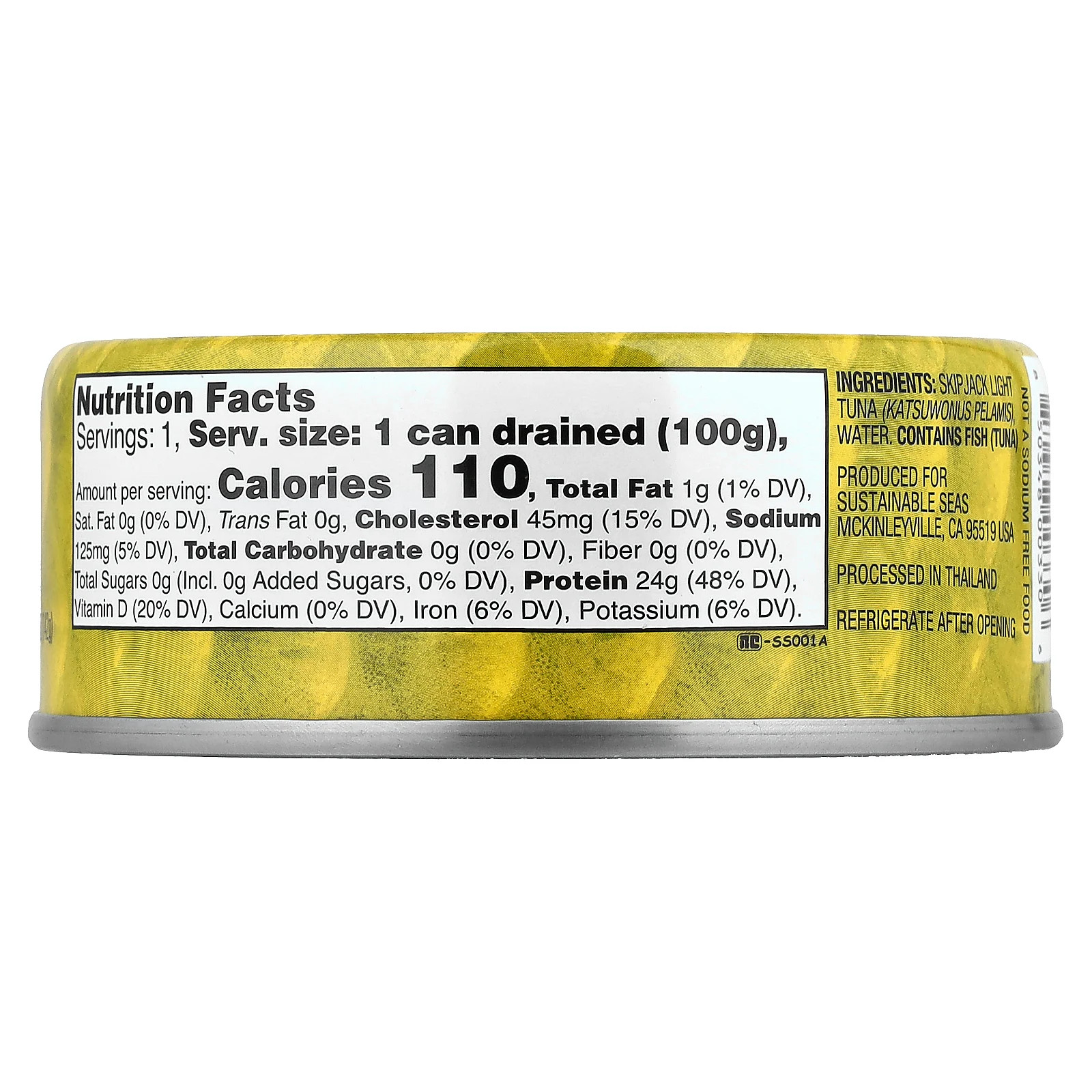 Chunk Light Tuna In Water, No Salt Added, 5 oz (142 g) gallery