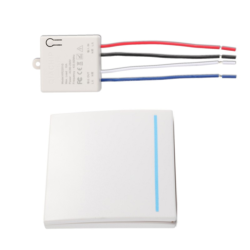 1 Set 433mhz Receiver Module Wireless Light Switch No Wiring Direct Installation gallery