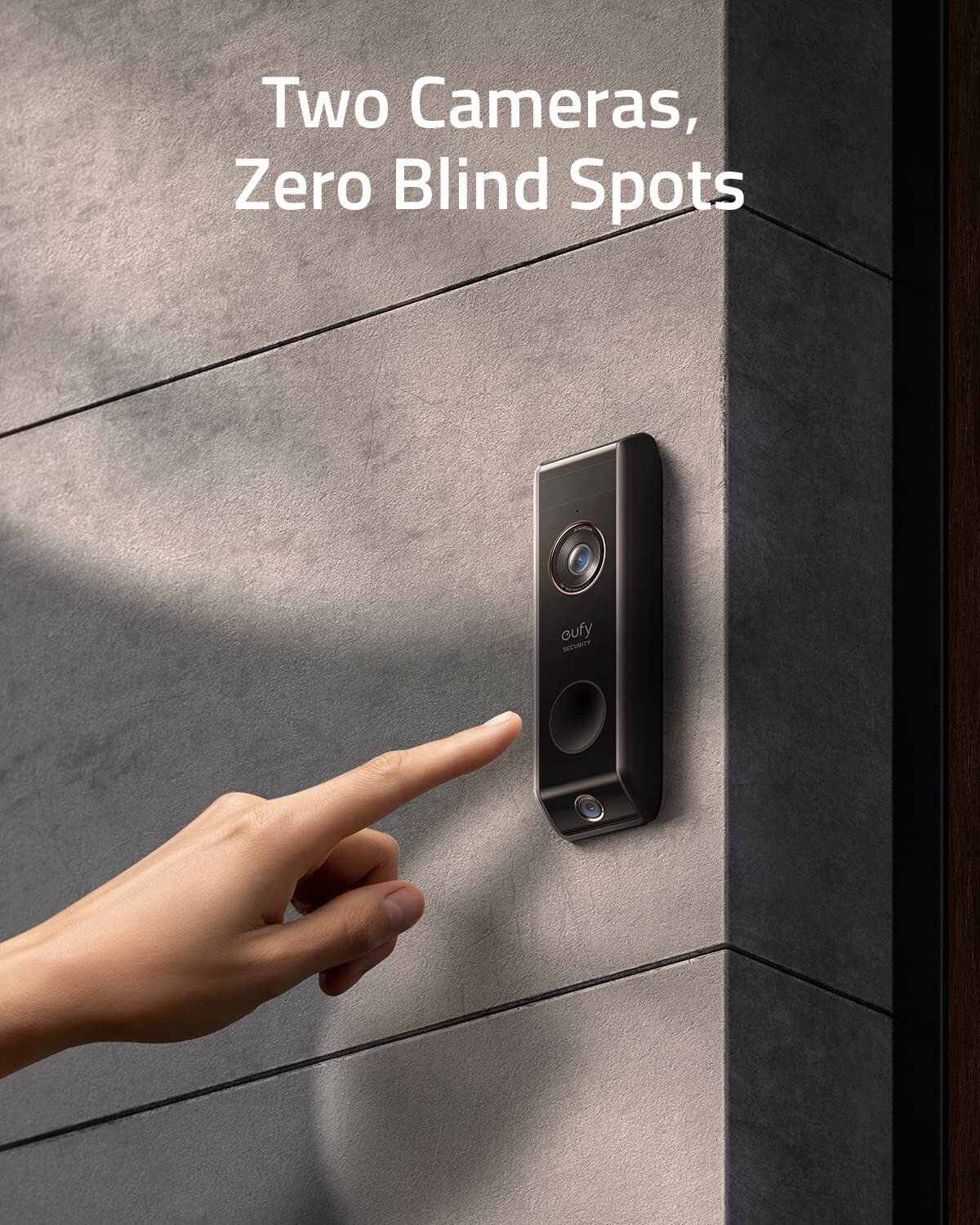 eufy Security Wireless Video Doorbell 2K Dual Camera Dual Motion Detect |Refurb gallery