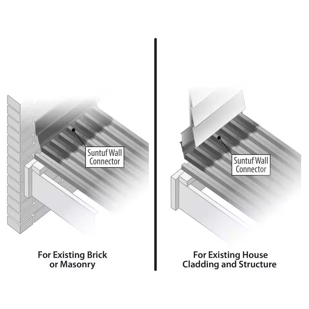 4 ft. Polycarbonate Wall Connector Flashing in Solar Gray gallery