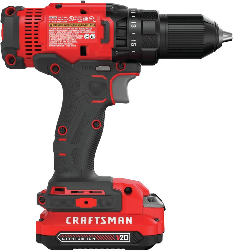 V20 Cordless Drill/Driver Kit, 1/2 Inch, Battery and Charger Included (CMCD700C1 gallery