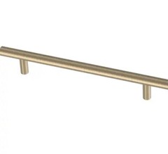 Solid Bar 6-5/16 in. (160 mm) Champagne Bronze Cabinet Drawer Bar Pull 10 Pack