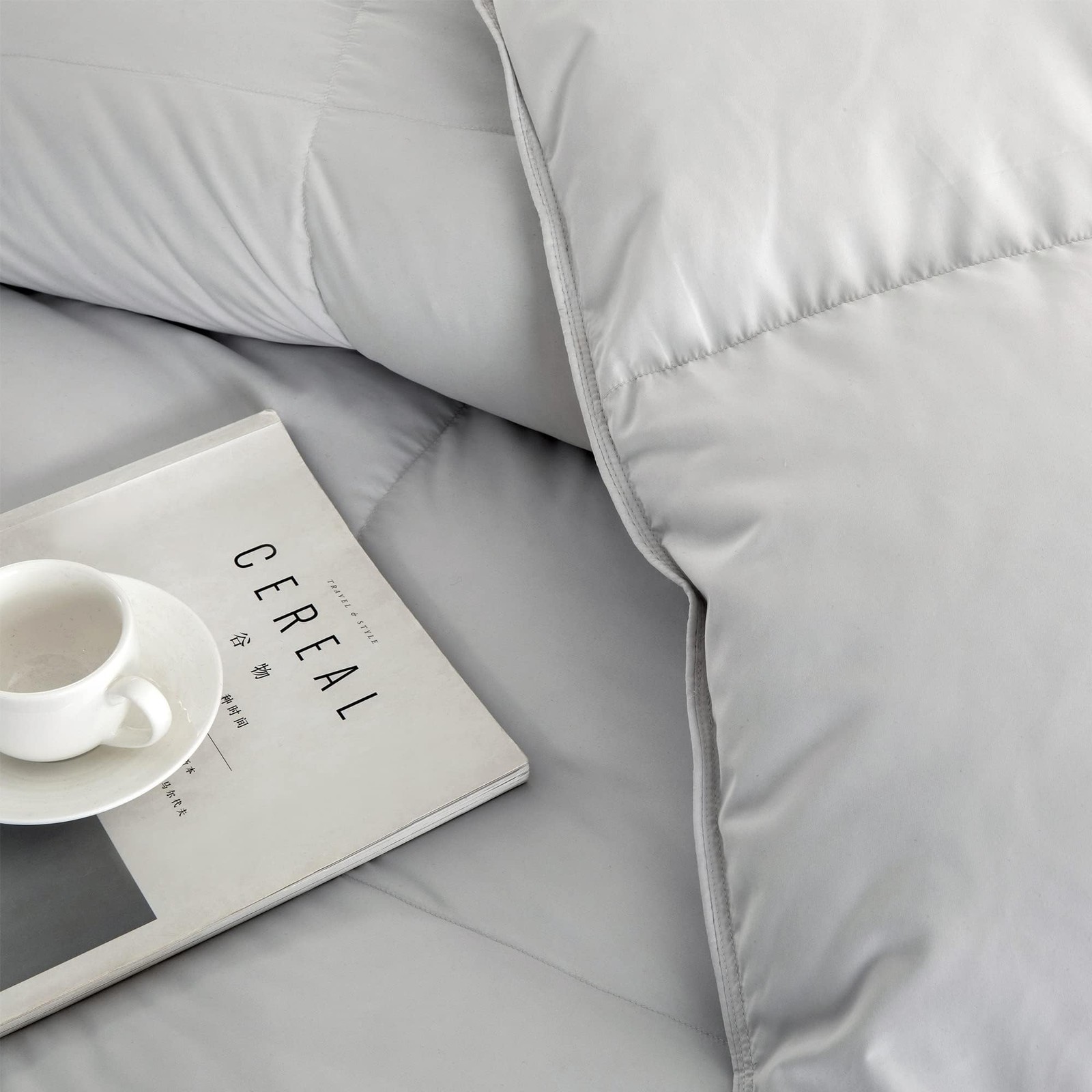 Puredown Feather Comforter Twin Size All Season Duvet Insert Hotel Collection gallery