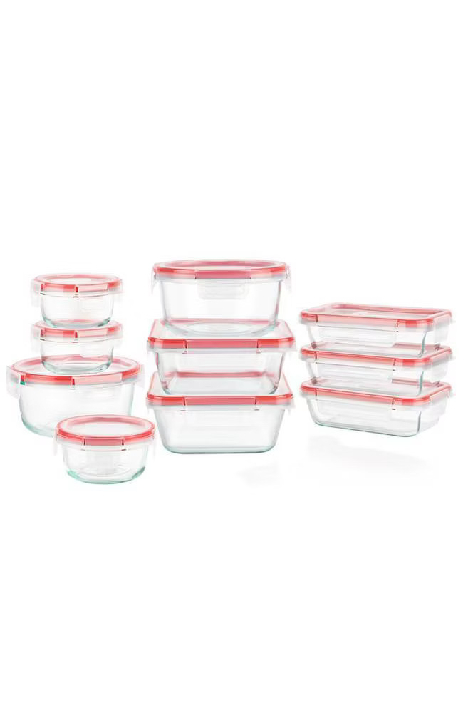 Pyrex 20pc Glass Freshlock Food Storage Set: Glass Containers with gallery