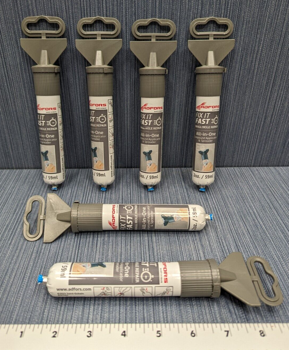 6 Pack Adfors Drywall Repair Patch Kit with Scraper Wall FDW9223-U gallery