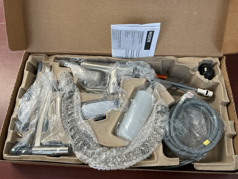 NEW Moen 199748SRS REZA Pre-Rinse Spring Pulldown Kitchen Faucet Stainless B171 gallery