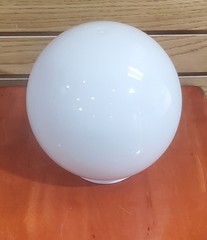 8″ WHITE ACRYLIC Plastic Globe