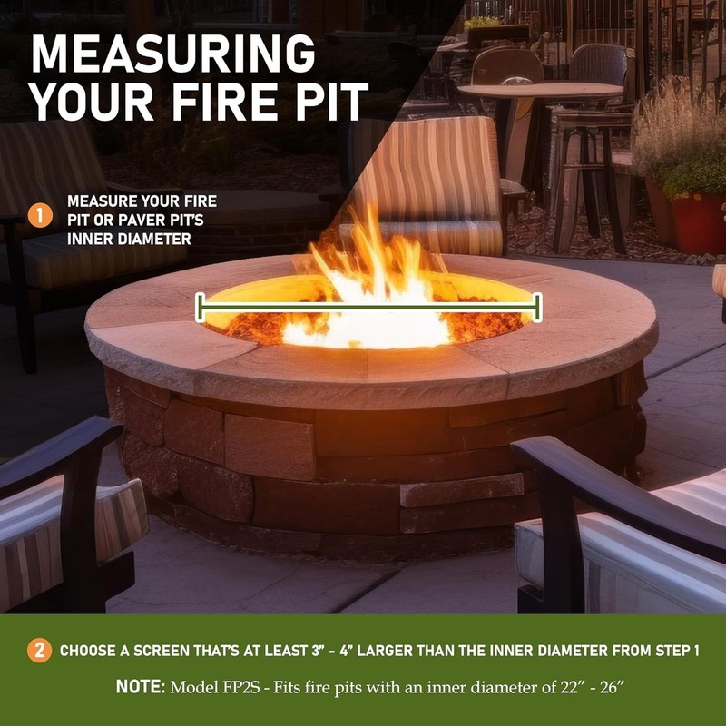 27 Inch Diameter Fire Pit Spark Screen, Strong Alloy Steel for Long Lasting Use gallery