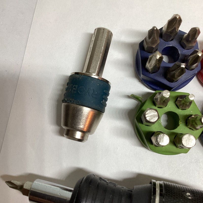 Ratcheting Screwdriver And Multiple Bits, Different Attachments gallery