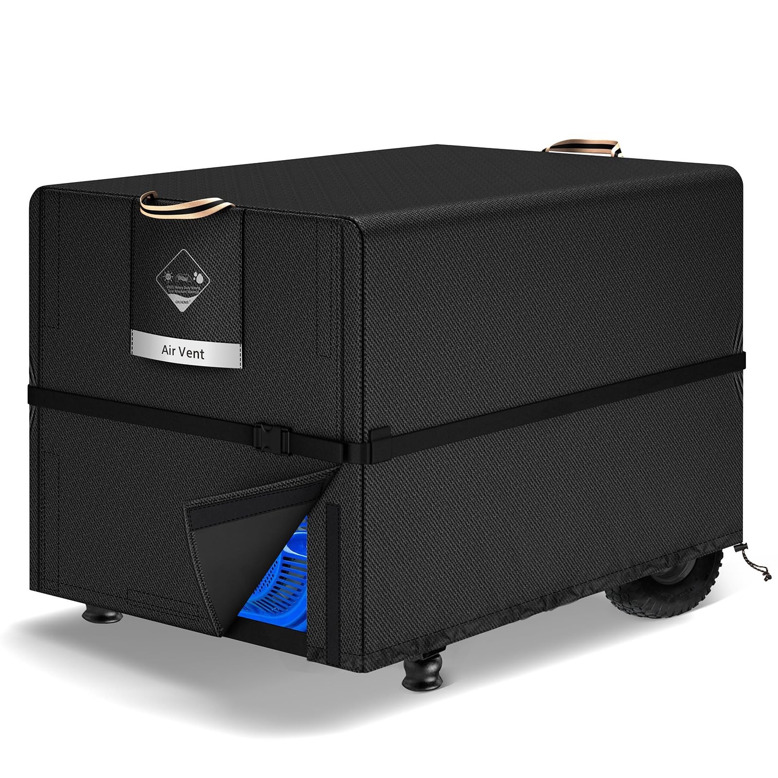 Qh.Home Waterproof Generator Cover 30X30X26 Inch 900D Heavy Duty Oxford Secure gallery