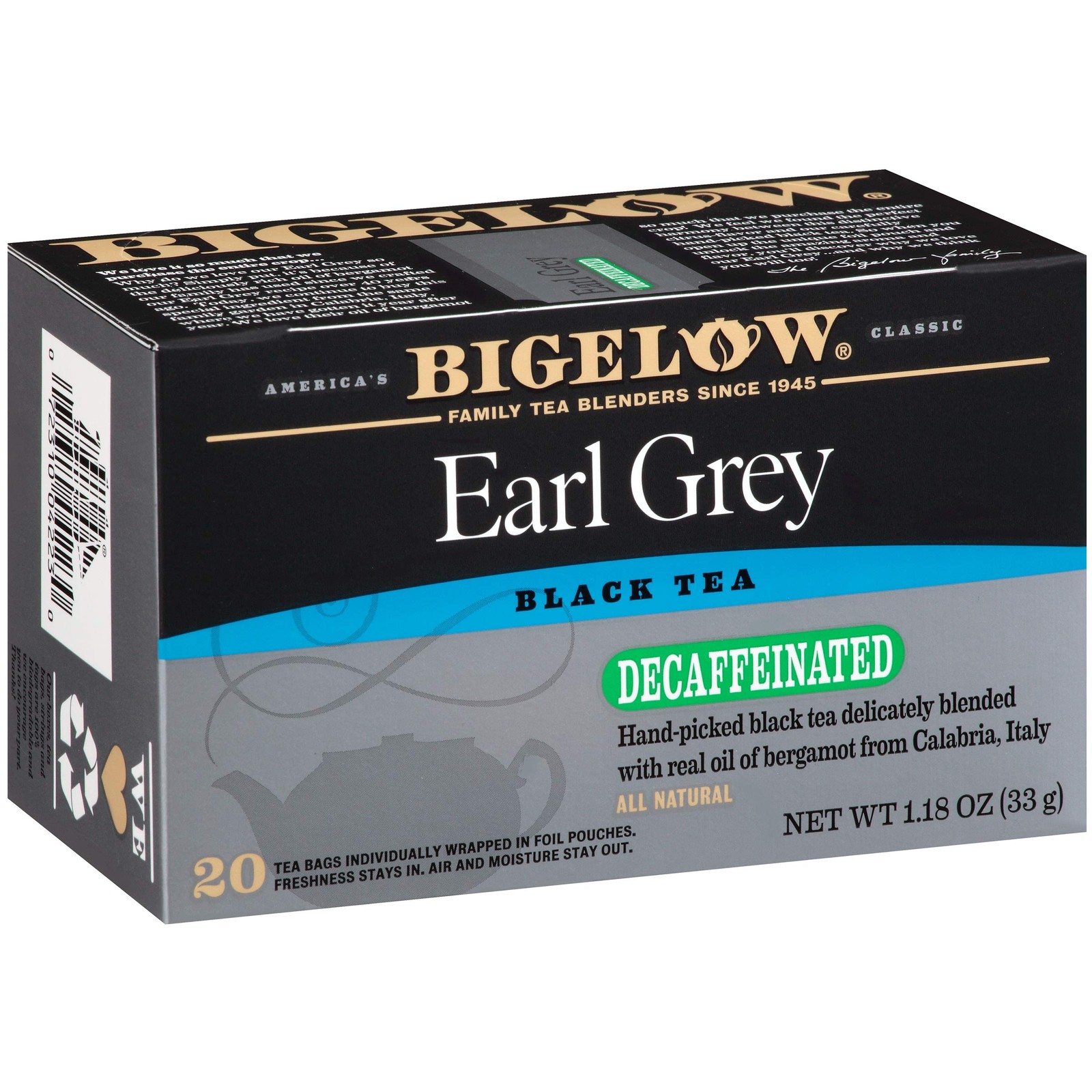 Decaffeinated Earl Grey Black Tea, Decaf Tea, 20 Count Box (Pack of 6), 120 T... gallery
