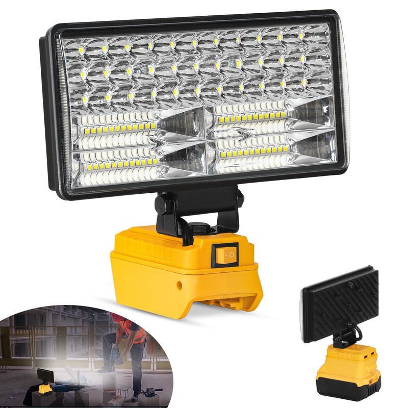 2PCS 90W Cordless Led Work Light For Dewalt 20V Battery,Flood Light Flashlight gallery