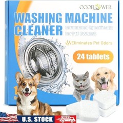 Washing Machine Cleaner Tablets Deep Clean Pet Odor Removal Septic Safe 60°C New