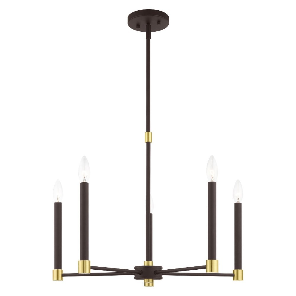 Karlstad - 5 Light Chandelier in Contemporary Style - 24 Inches wide by 20.25 gallery