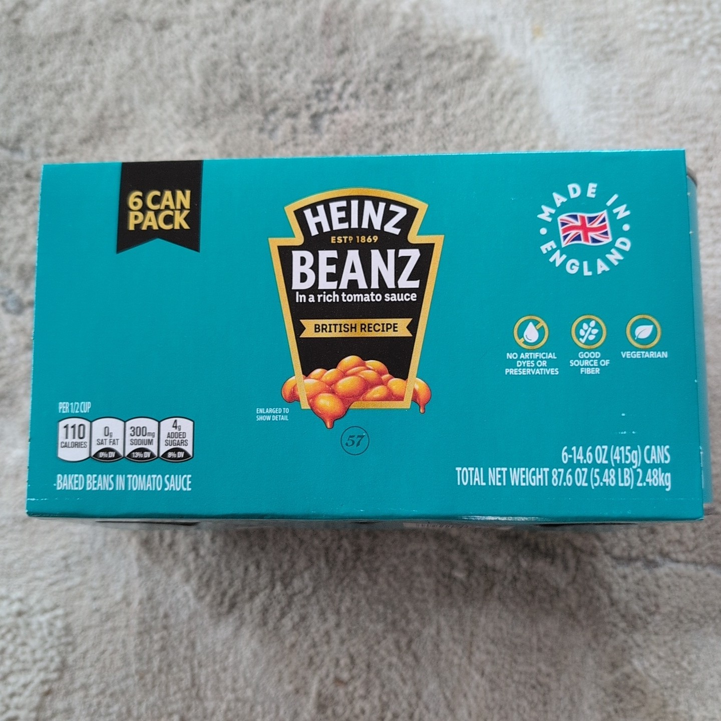 Heinz Beans with Tomato Sauce, British Recipe, 6-Pack Expiration 02/22/2027 gallery