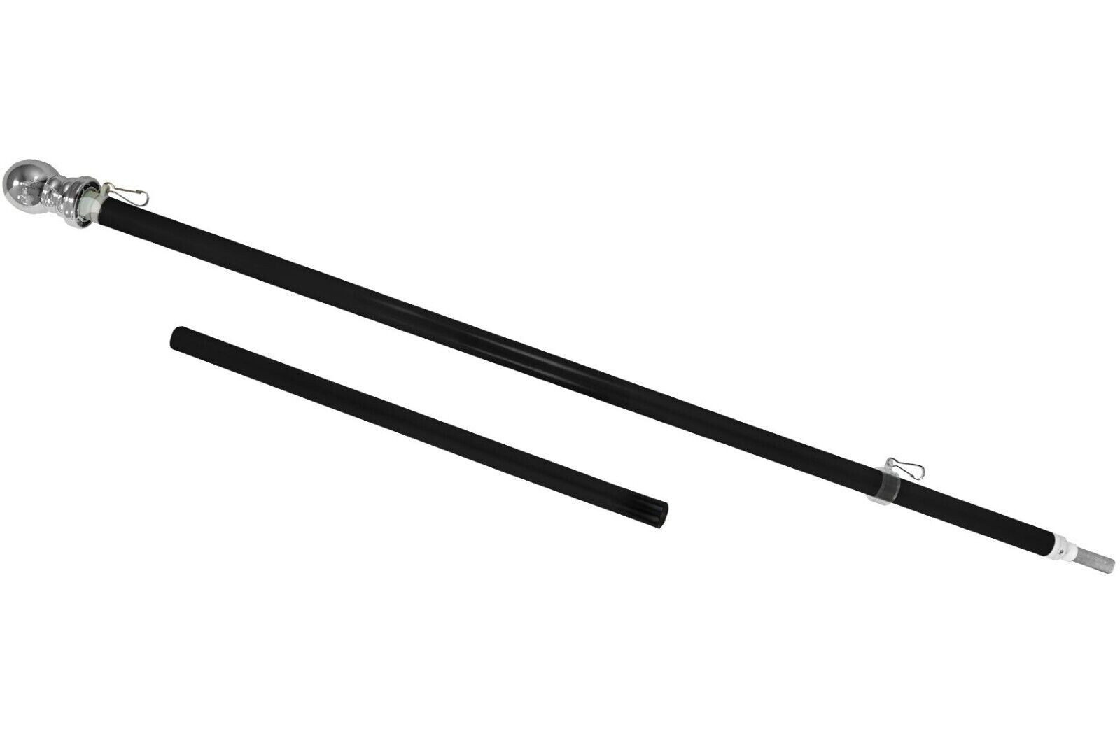 6ft Black Spinning Tangle Free Flag Poles for Flags RESIDENTIAL COMMERCIAL gallery