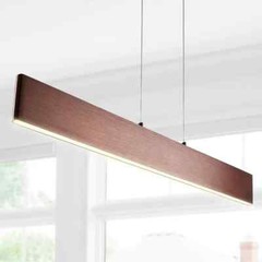 Draper 32 in. Dimmable Adjustable Integrated LED Anodized Bronze Metal Linear Pe