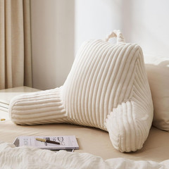 Reading Pillow for Sitting in Bed, Flannel Back Pillow Bed Sitting up for Adult