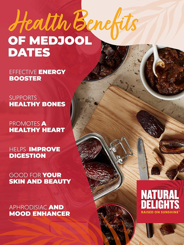 Natural Delights Dates – Large & Plump, Non-Gmo Verified, Good Source of Fiber, gallery