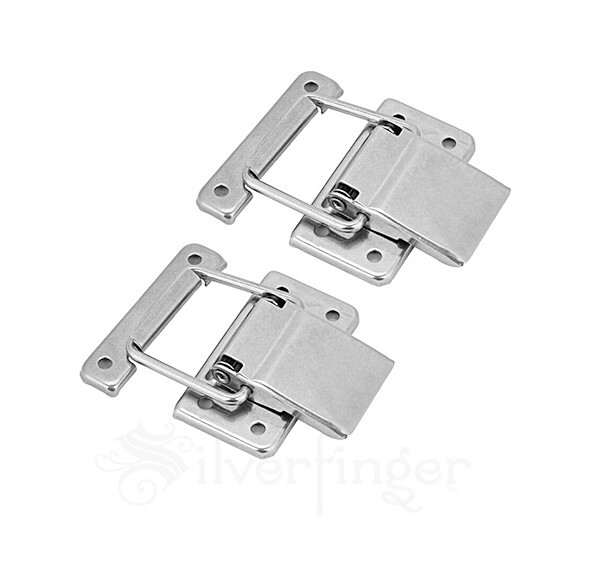2pcs Toggle Latches Catch Chest Suitcase Boxes Trunk Lock Metal Hasp with Screws gallery