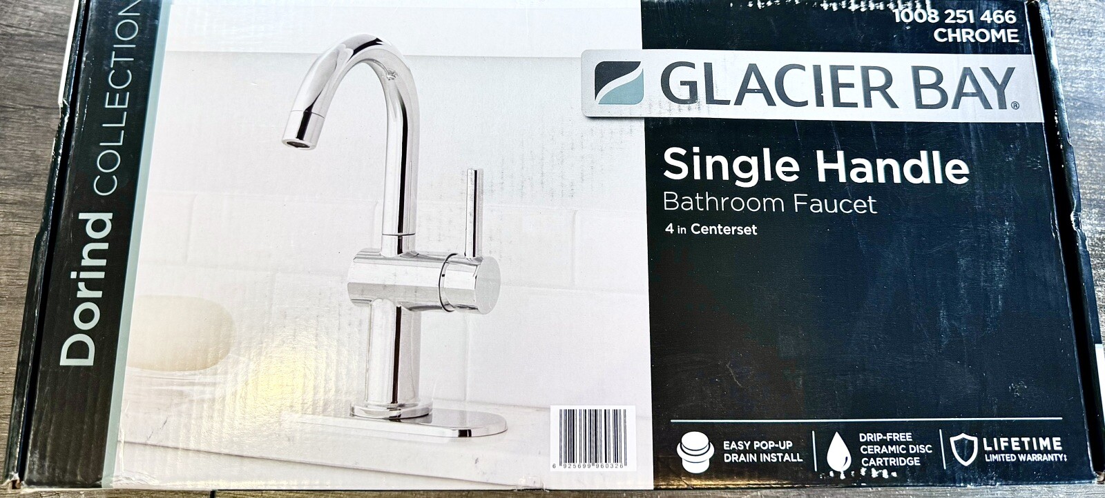 Glacier Bay Dorind Single-Handle High-Arc Bathroom Faucet Chrome gallery