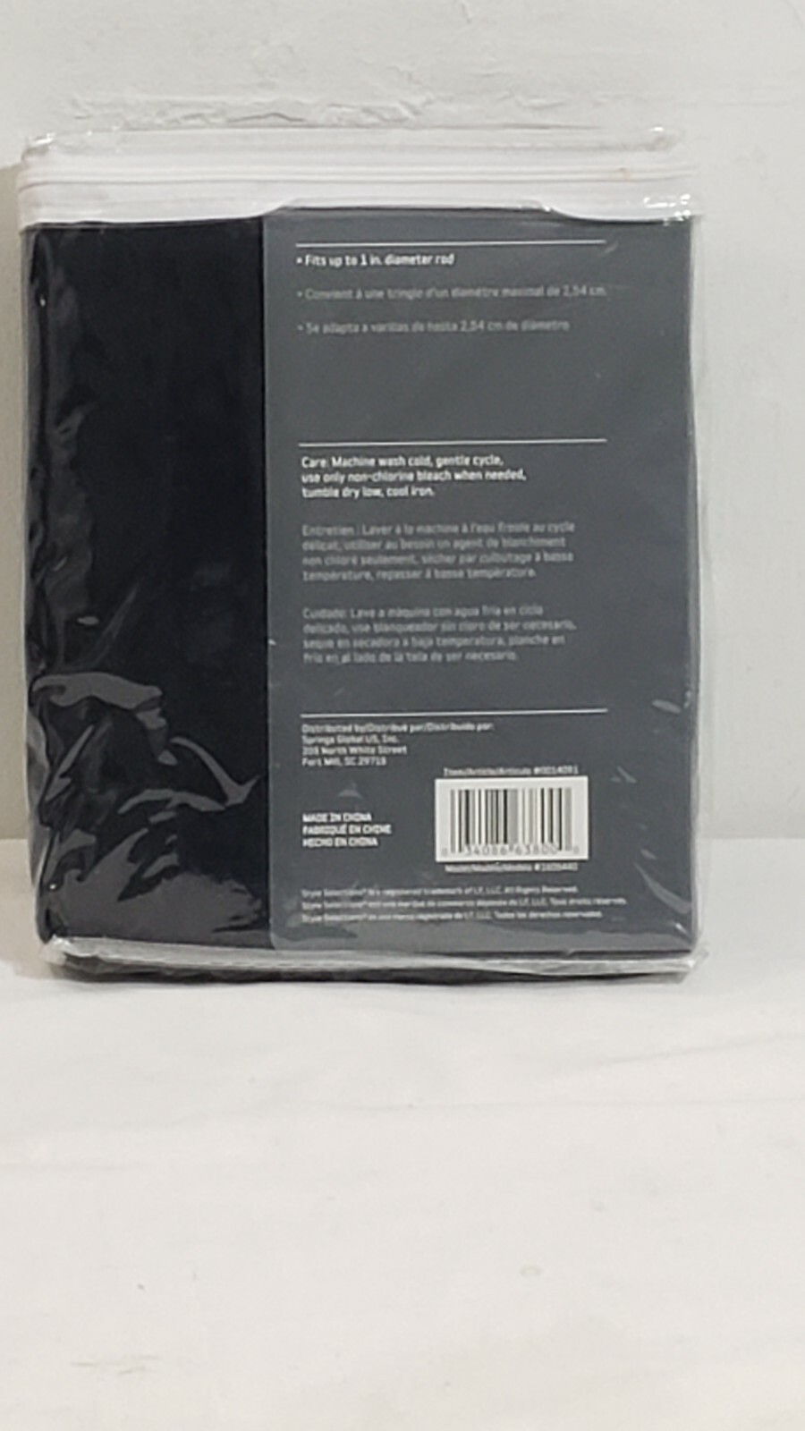 Black Solid Back Tab Panel Poplin Blackout Curtain 84"×40" New gallery