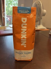 Dunkin Donuts Ground Coffee Medium Roast – 1 LB Pound Bag French Vanilla