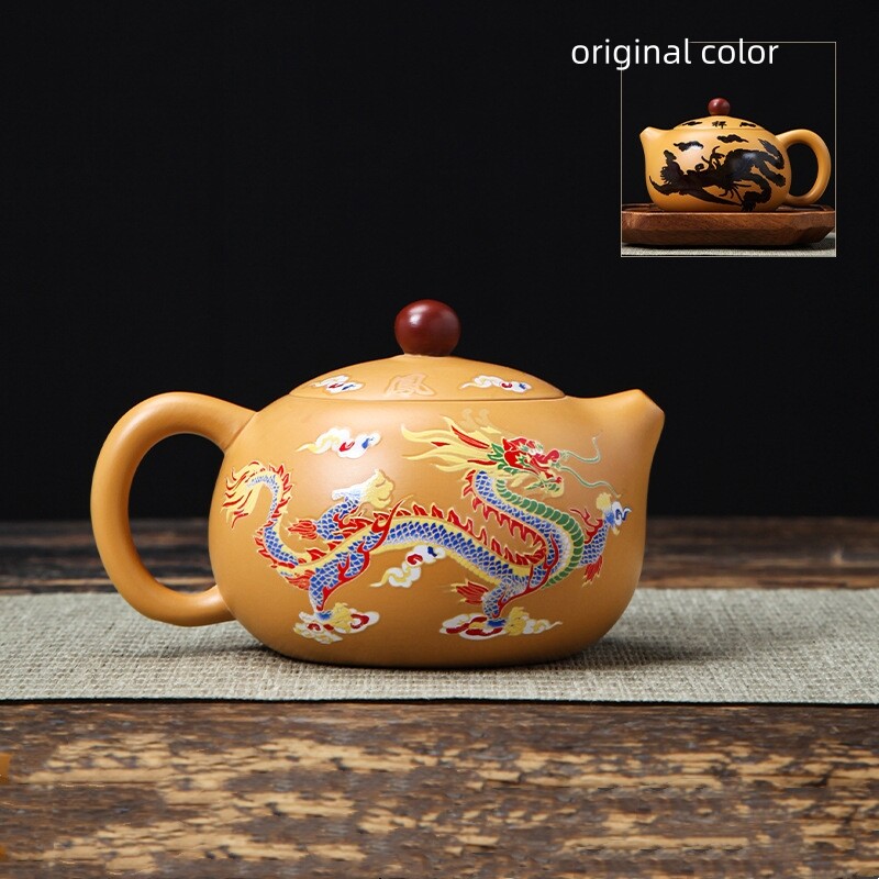 Chinese Tea Pot Color Changes Creative Xishi Pot Real Yixing Zisha Duan Clay New gallery