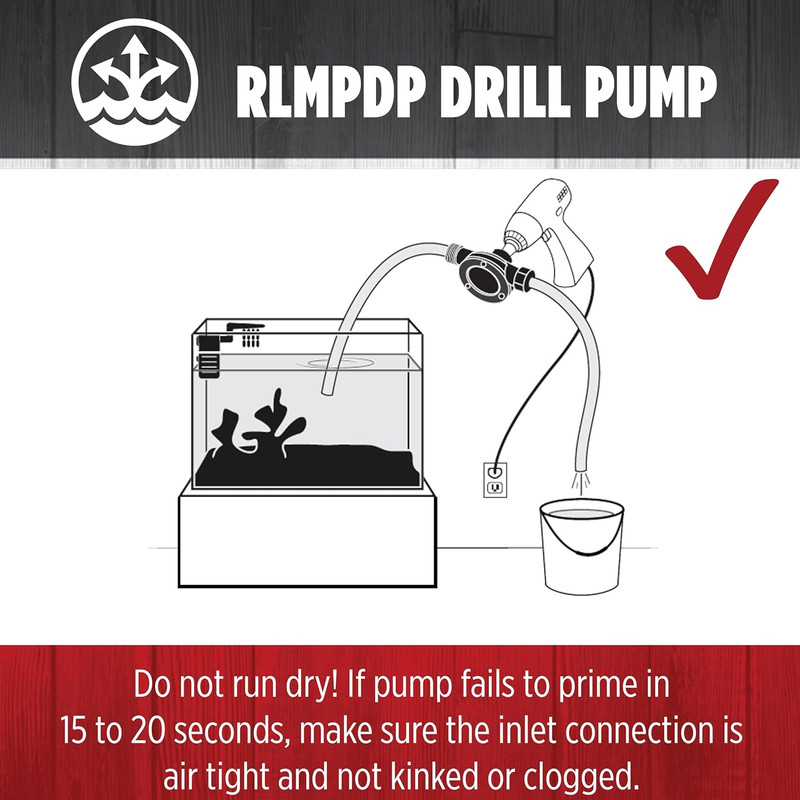 RLMPDP, 154 GPH Drill Powered Transfer Pump, Black, 14942013 gallery