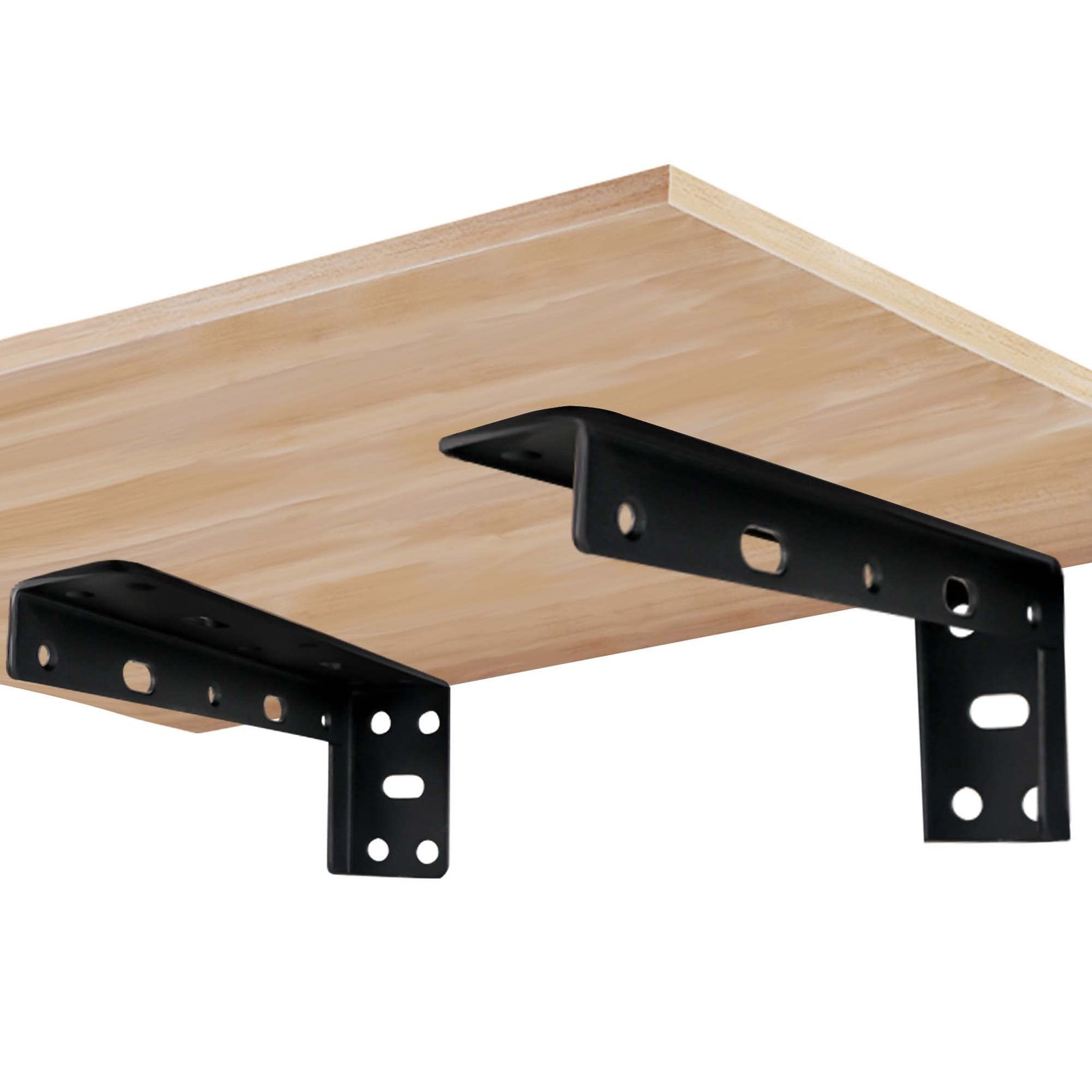 12" Shelf Bracket, Max Load 400 lb Heavy Duty Manganese Steel Right Angle Bra... gallery