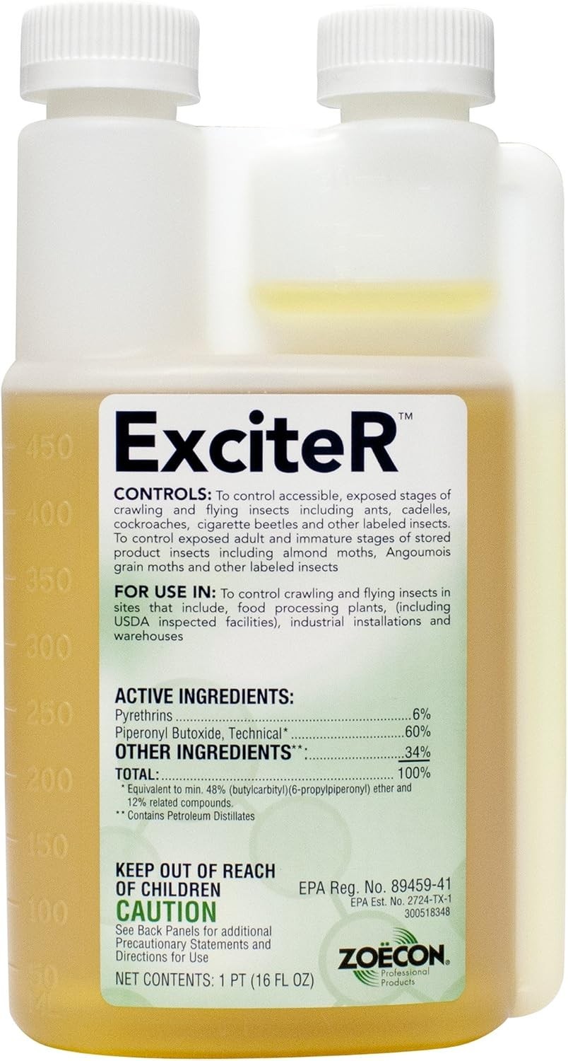 ZOECON Exciter 6% Pyrethrin Pest Control Insecticide Concentrate Mosquitoes 16oz gallery
