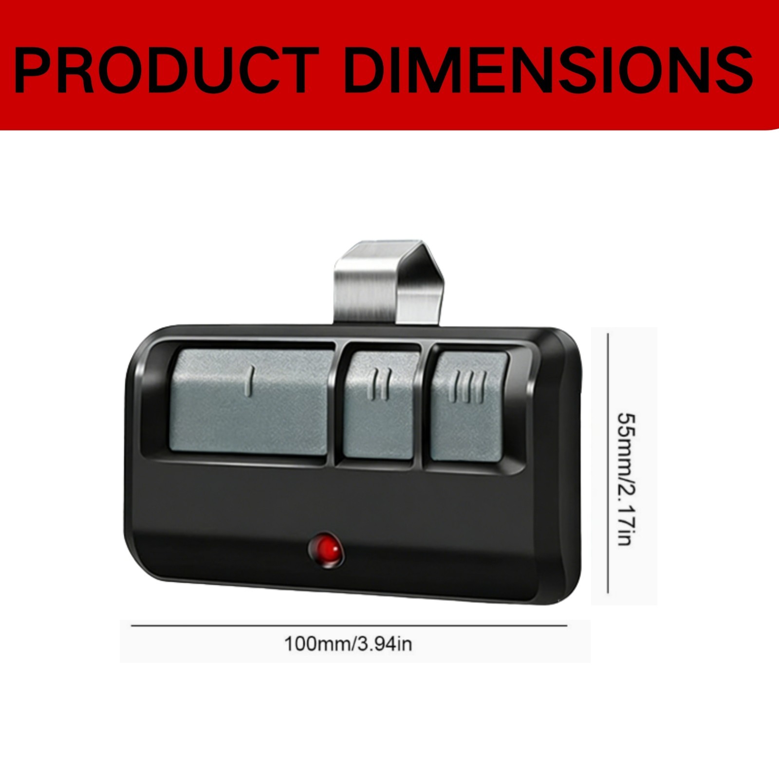 LiftMaster 893Max Remote Control - Black 1 gallery