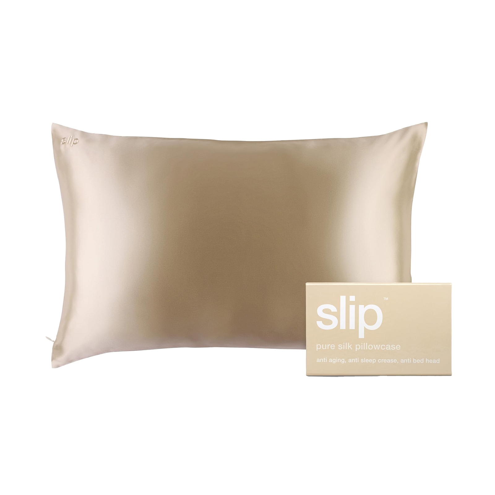 Queen 20x30 Inch Caramel Silk Pillowcase Anti Aging Slipsilk for Hair Skin gallery