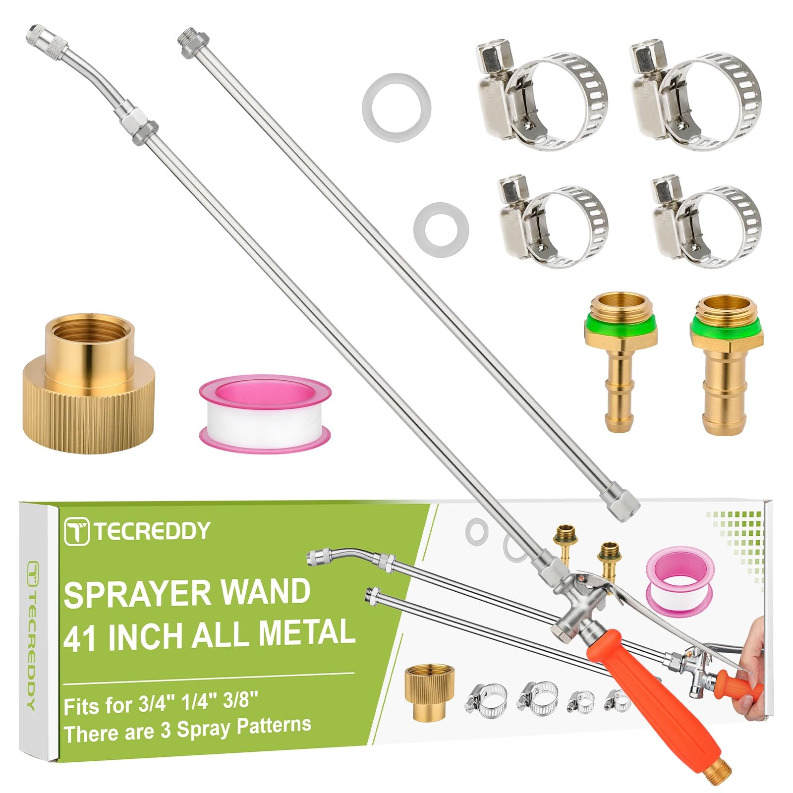 Replacement Pump Sprayer 41 Inches Wand - Orange Handle gallery
