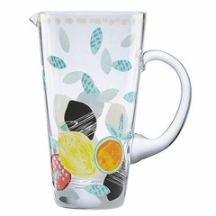 LENOX ~ Abstract Fruit Glass PITCHER ~ 32 oz. Brand new in BOX