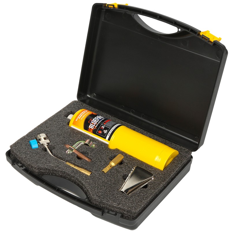 BLUEFIRE Solid Brass Pencil Flame Gas Welding Torch with Propane gas Kit gallery